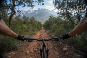 gopro pov of mountian biking