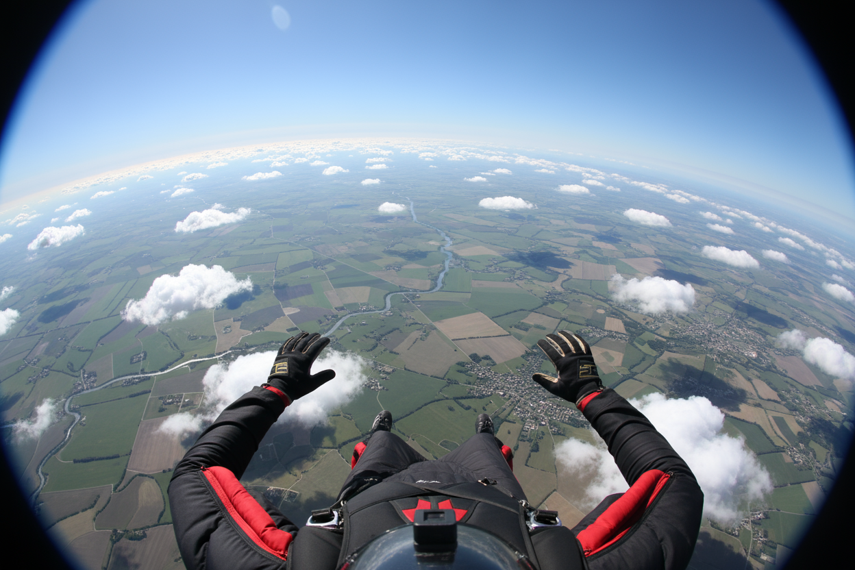 gopro pov of skydiving 