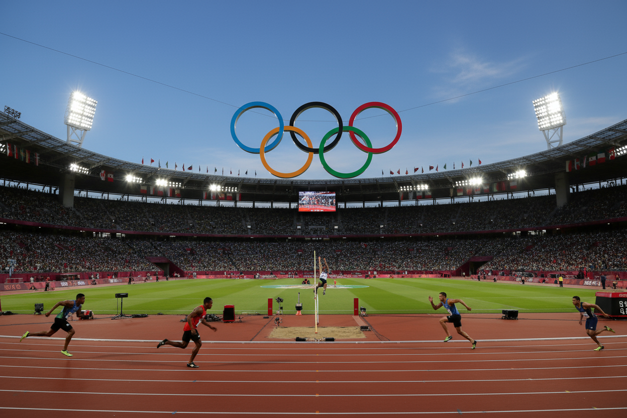 olympic sports event in a stadium